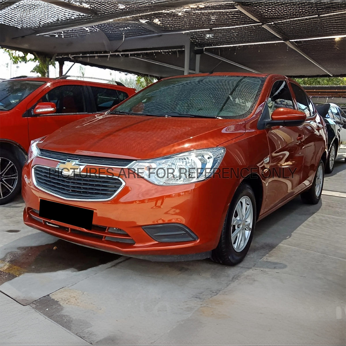 Chevrolet Sail Manual Deluxe Orange, registered on December 2, 2015.