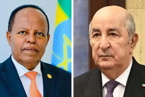 President Tebboune receives congratulations from Ethiopian counterpart