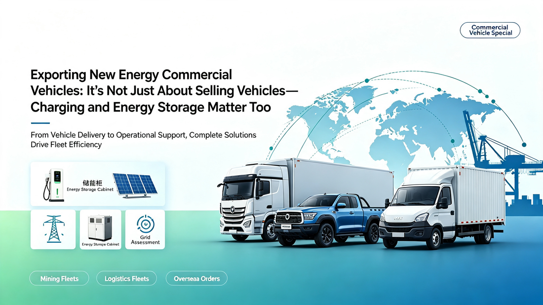 Exporting Commercial EVs: Selling Vehicles Is Not Enough, Charging & Energy Storage Matter