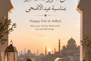 Happy Eid al-Adha! May your life be filled with joy and blessings.